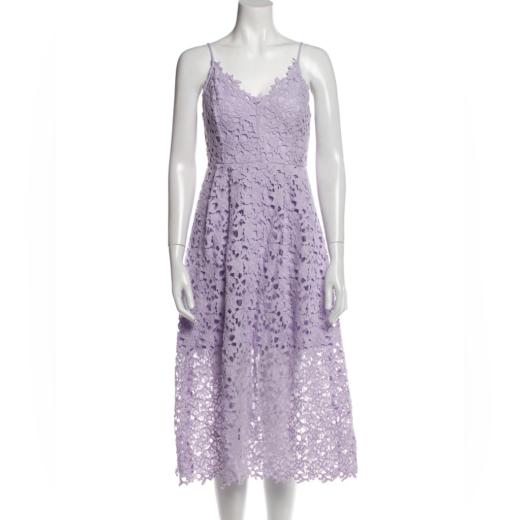 Astr The Label Lavender Lace Midi Dress
